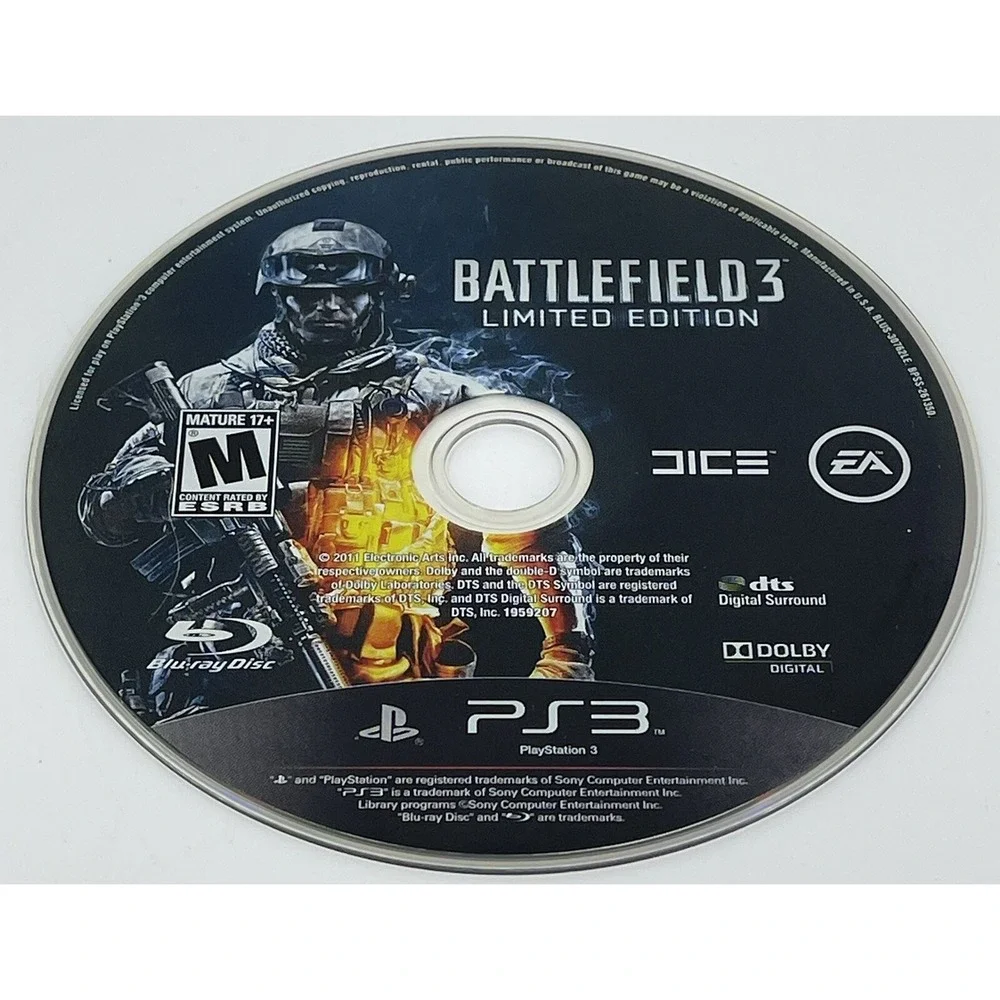 Battlefield 3 - Limited Edition (Sony PlayStation 3 PS3) GAME DISC ONLY - TESTED